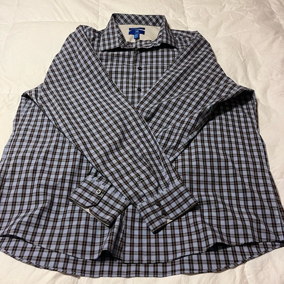 Size 3XL Long Sleeve Men’s Shirt 100% Cotton. Non-Iron Slim Fit Casual Buisness - Picture 7 of 9